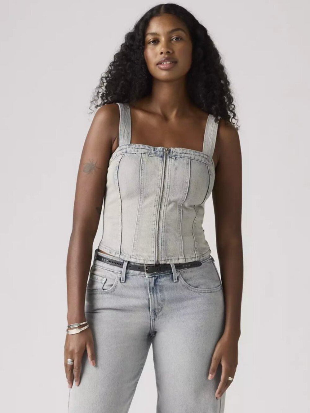 NWT LEVI'S SCULPTED BUSTIER IN SIZE SMALL - Picture 2 of 6